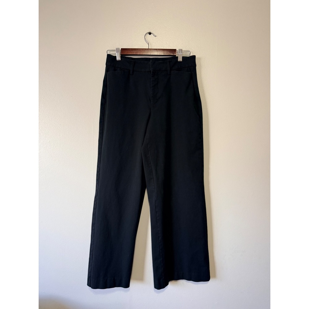Old Navy Pixie Super Wide‎ Leg High Rise Black Never Fade Pants Womens 6